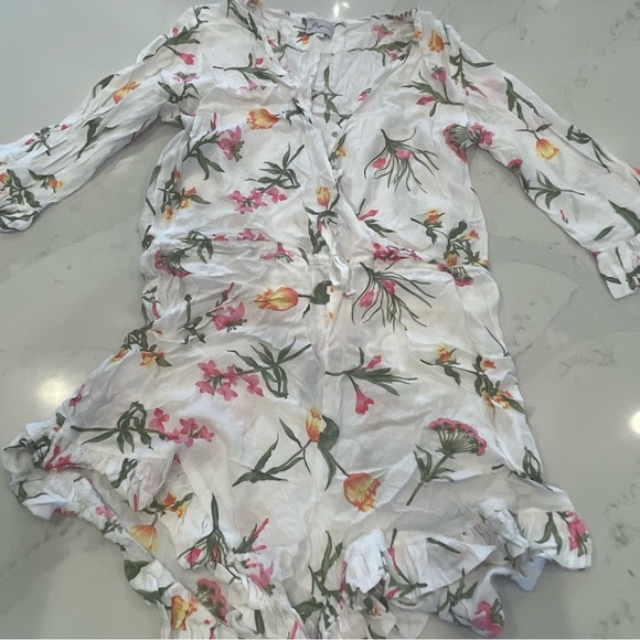 Piyama Pants - Worn ONCE! Piyama Floral Romper w Elastic Waistband